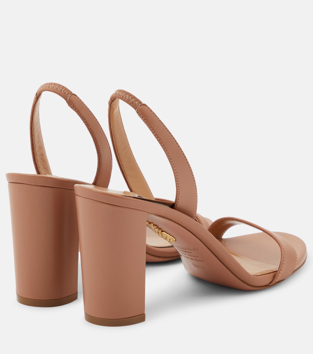 So Nude leather slingback sandals  | Aquazzura