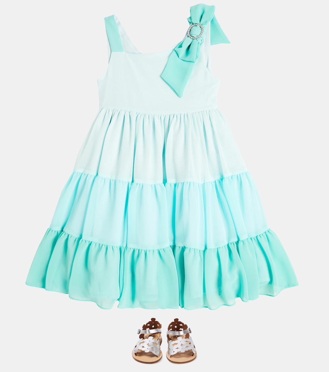 Ruched chiffon dress | Patachou