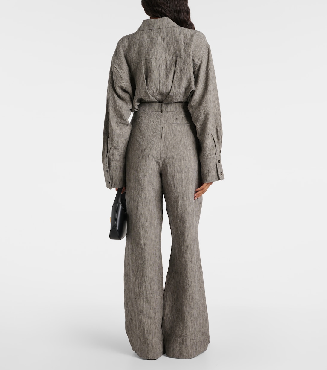 Weite High-Rise-Hose Amadine aus Leinen | Tove