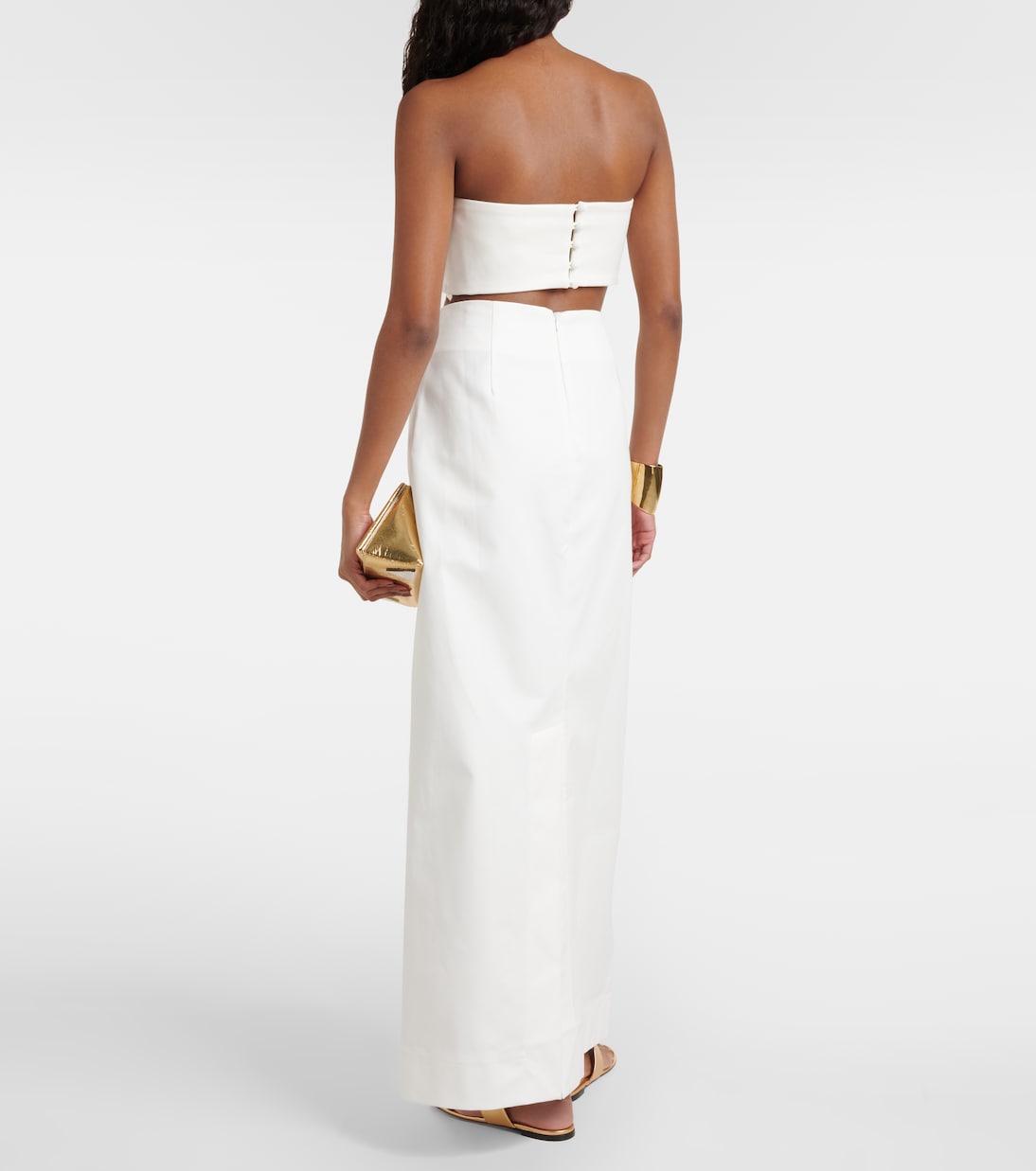Cotton-blend maxi skirt | Adriana Degreas