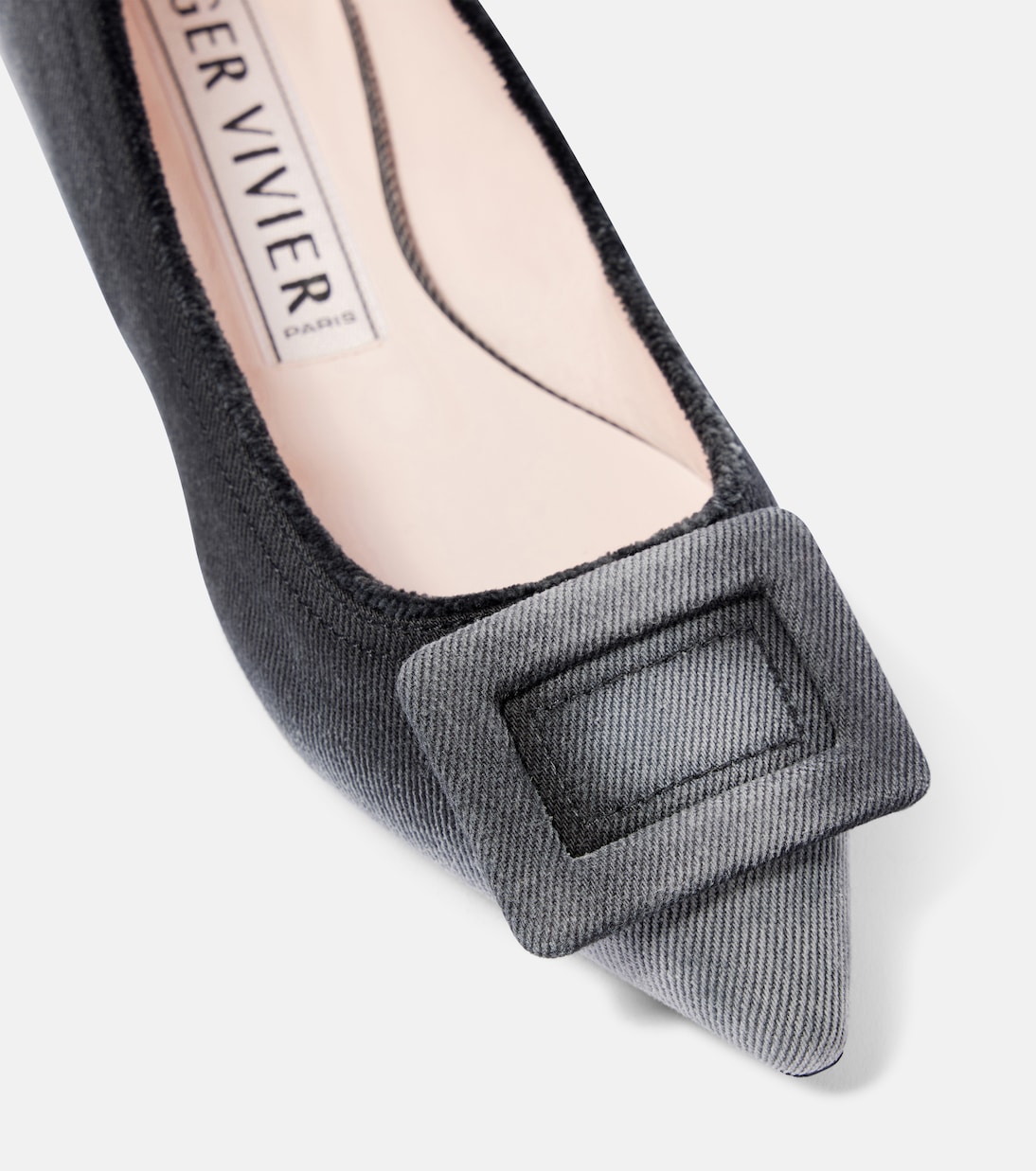 Gommettine denim ballet flats | Roger Vivier