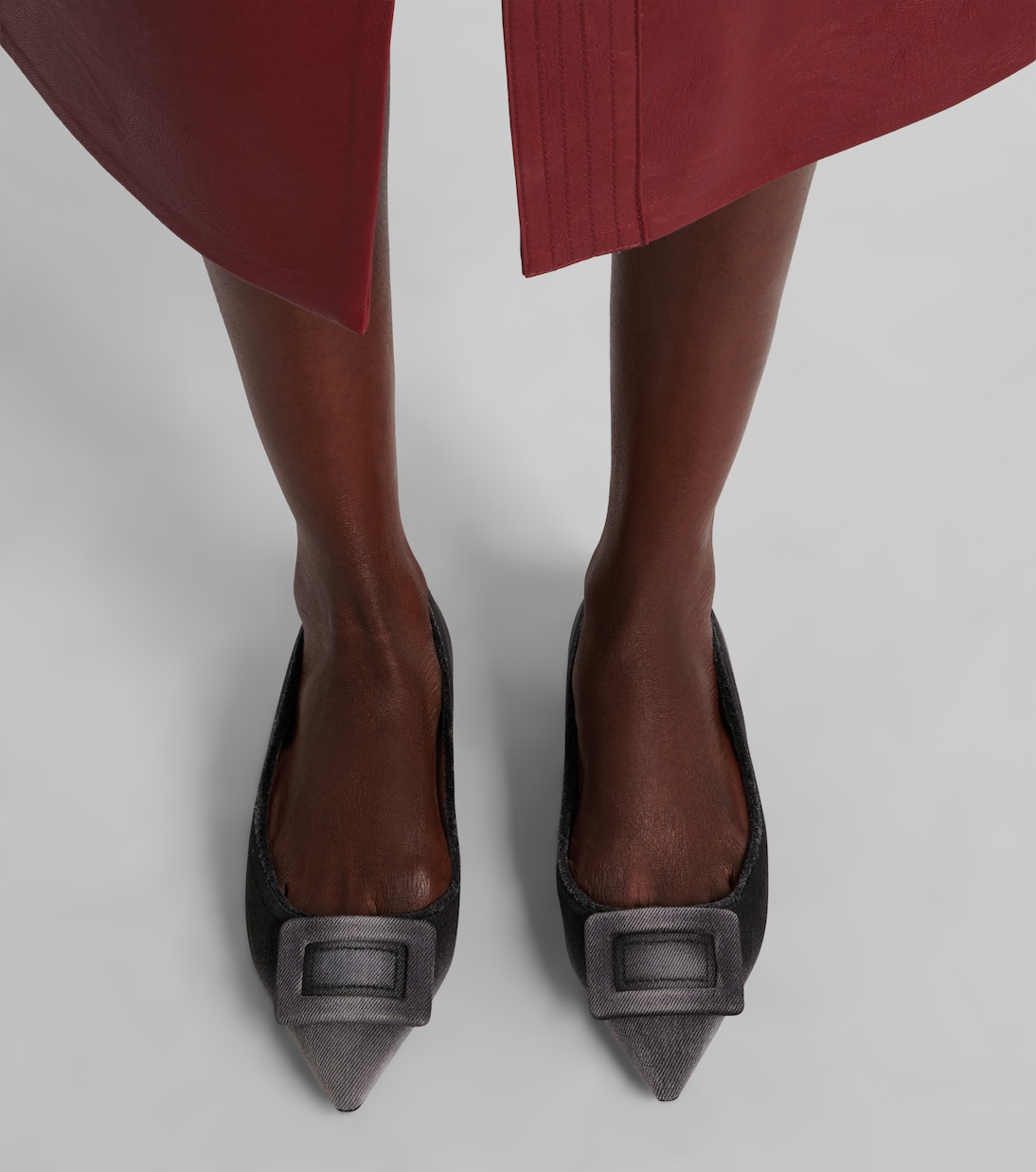 Gommettine denim ballet flats | Roger Vivier