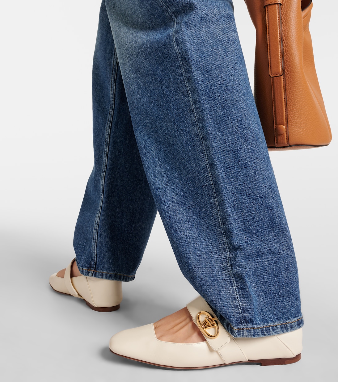 Ballerines Mary Jane VLogo Locker en cuir | Valentino Garavani