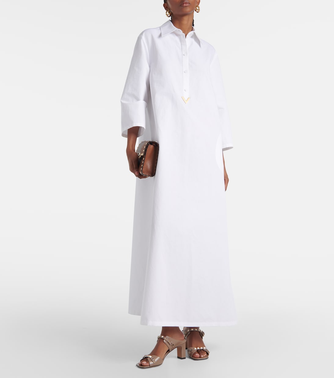 Cotton and linen kaftan | Valentino