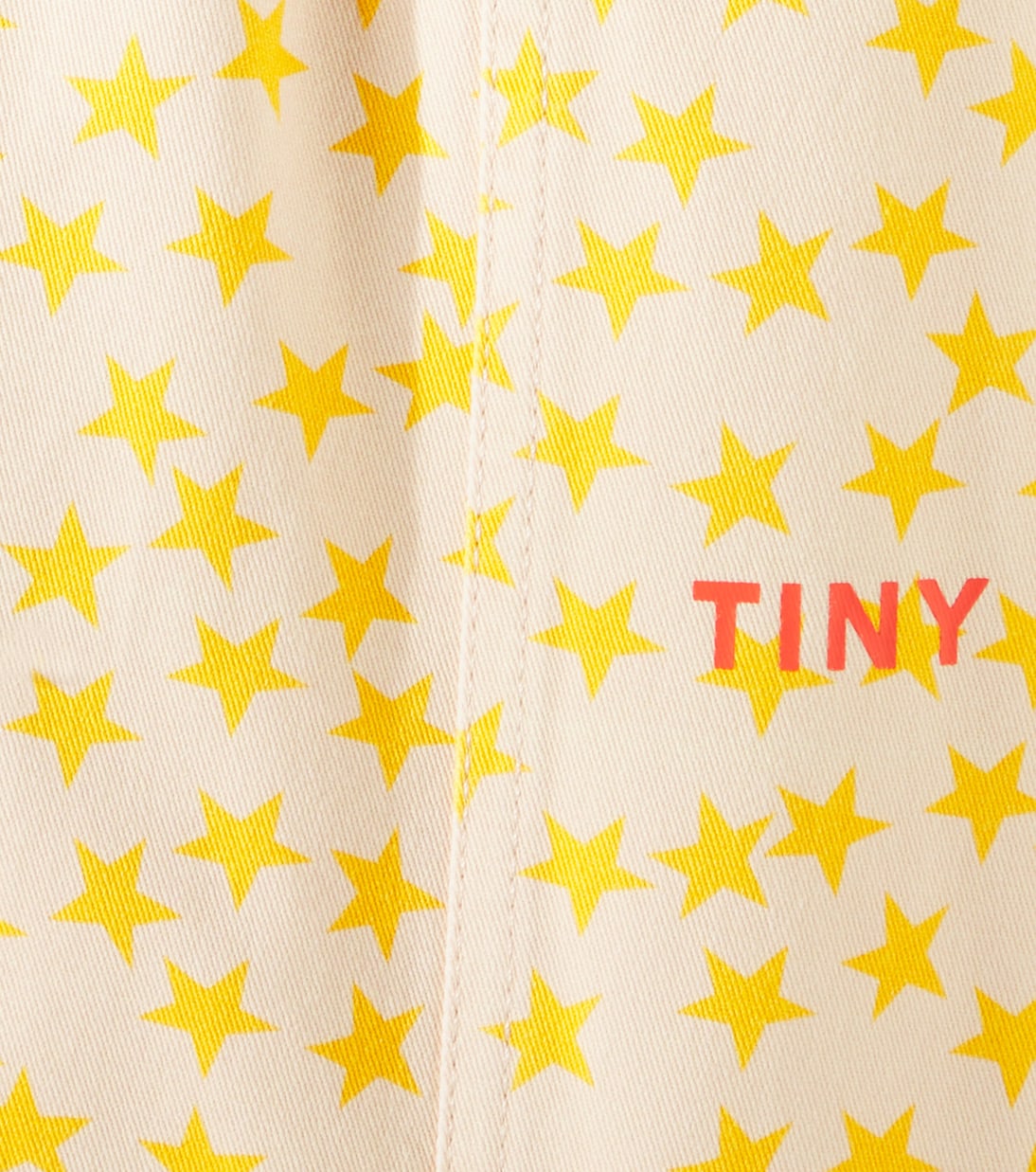 Stars printed cotton twill barrel-leg pants | Tinycottons