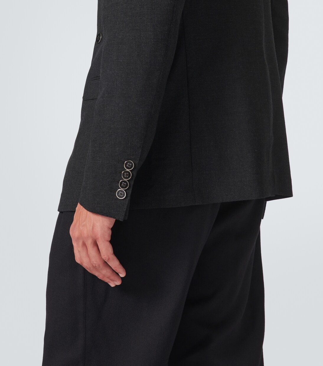 Chaqueta de traje cruzada de lana | Dolce&Gabbana