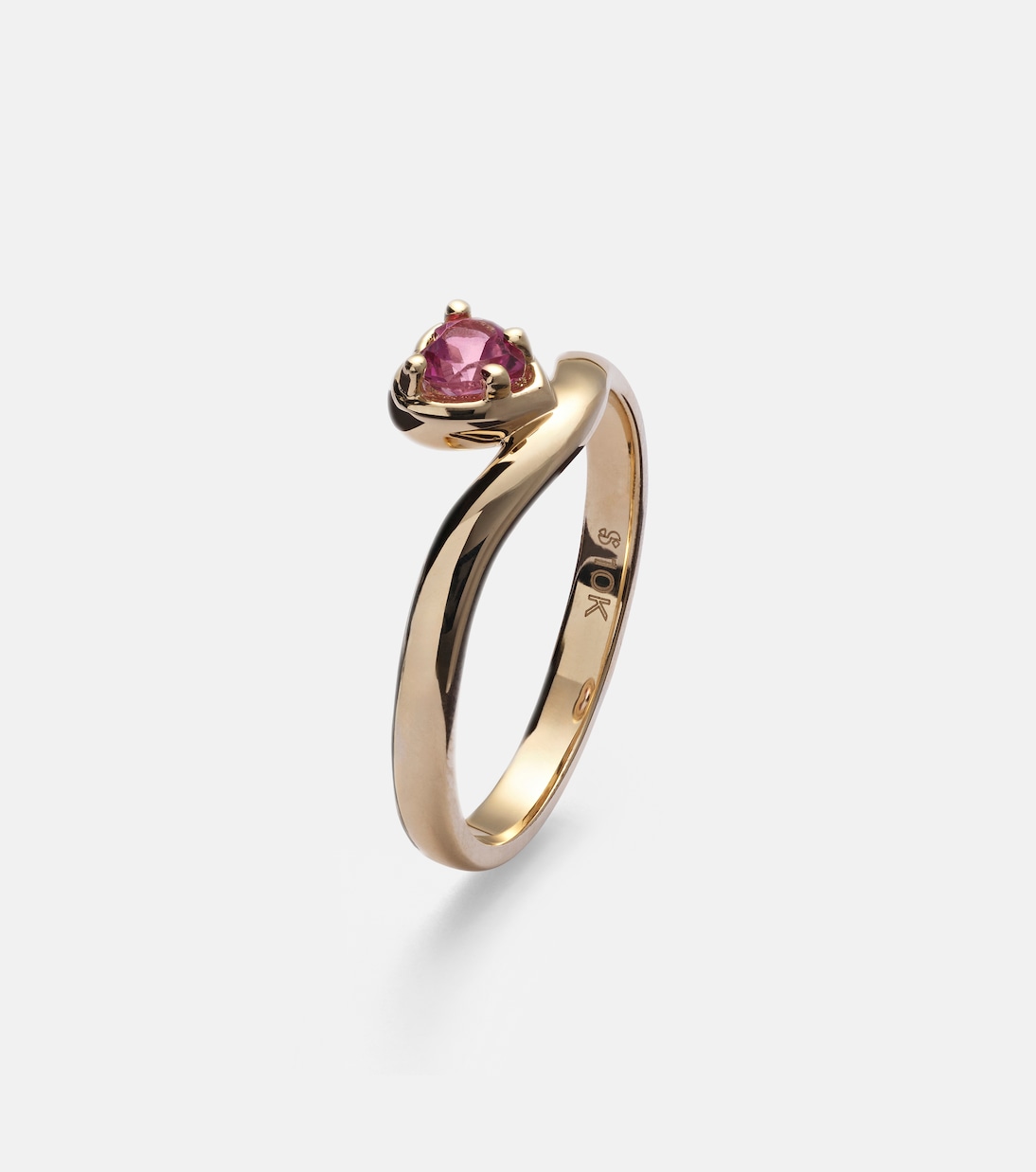 Ring Sweetheart Bonbon Merge aus 10kt Gelbgold mit Turmalin | Stone and Strand
