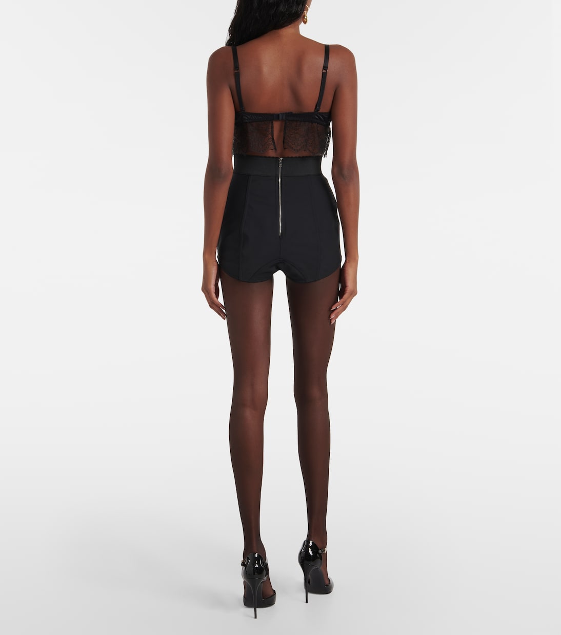 Paneled high-rise shorts | Dolce&Gabbana