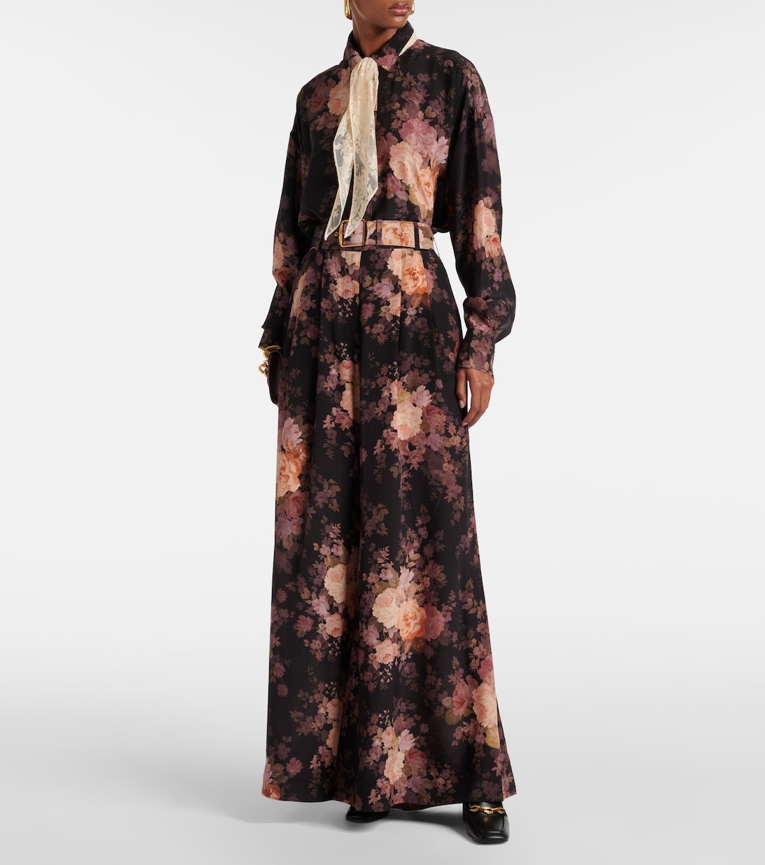 Illustration 실크 와이드 팬츠 | Zimmermann