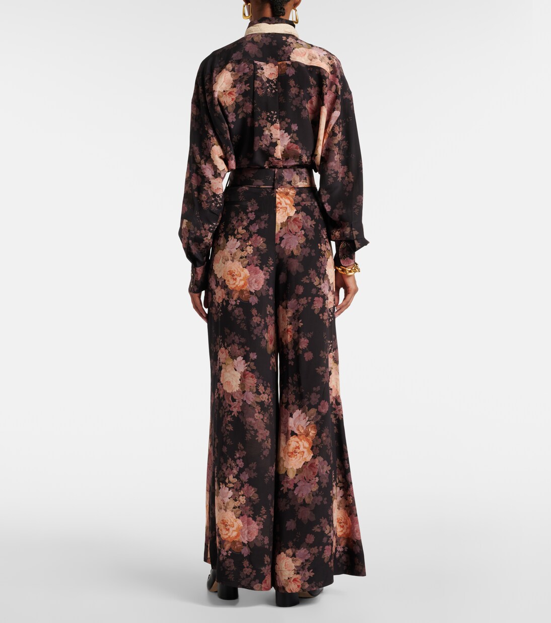 Illustration 실크 와이드 팬츠 | Zimmermann