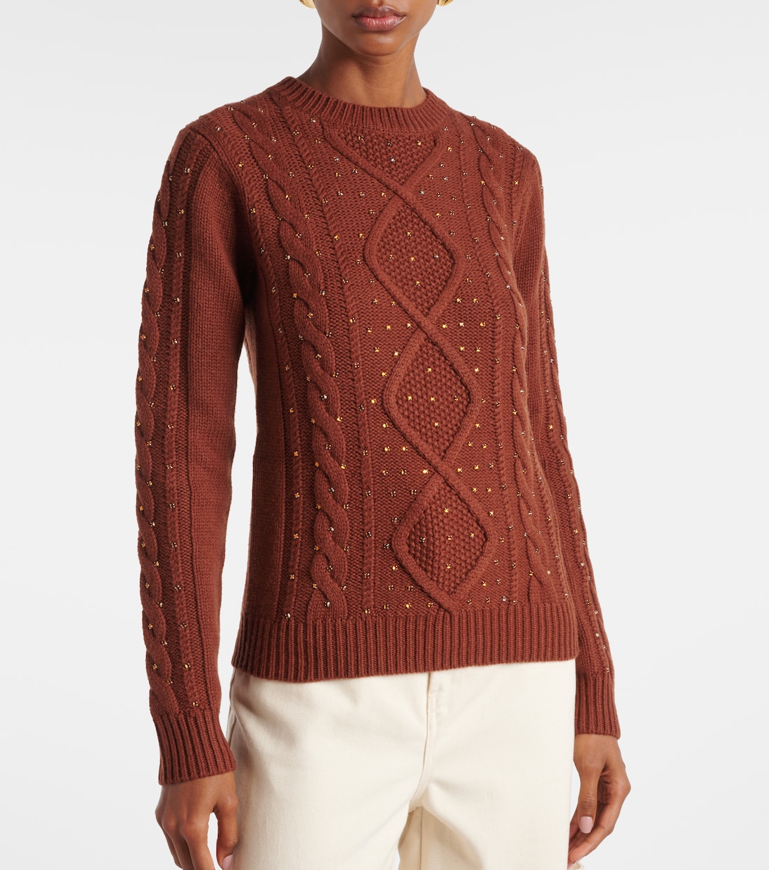 Verzierter Pullover Onde aus Wolle und Kaschmir | Max Mara