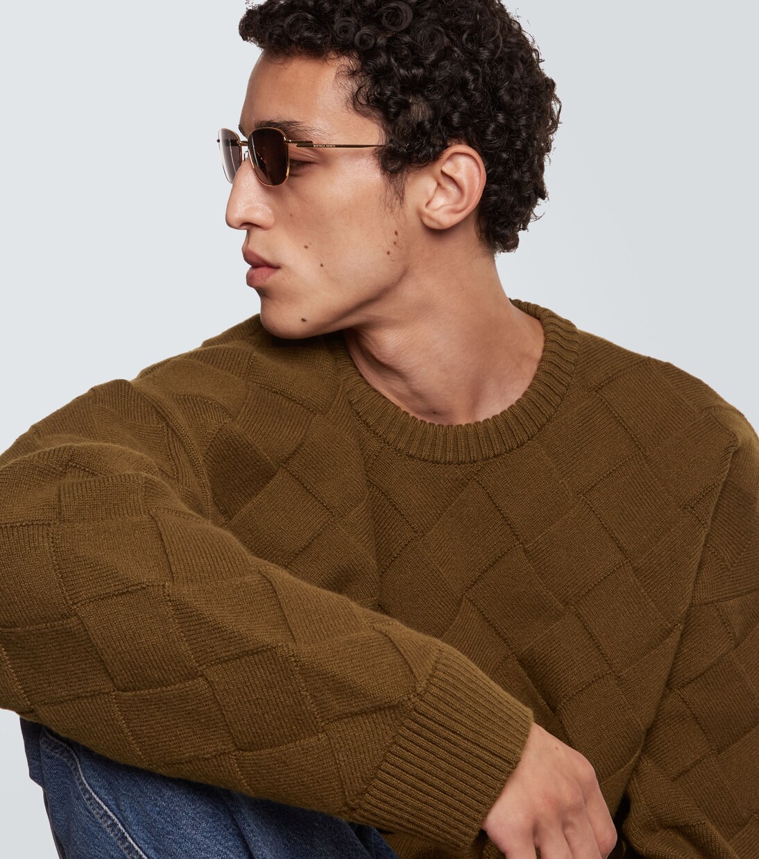 Split rectangular sunglasses | Bottega Veneta
