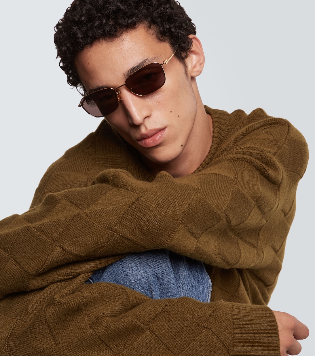 Split rectangular sunglasses | Bottega Veneta