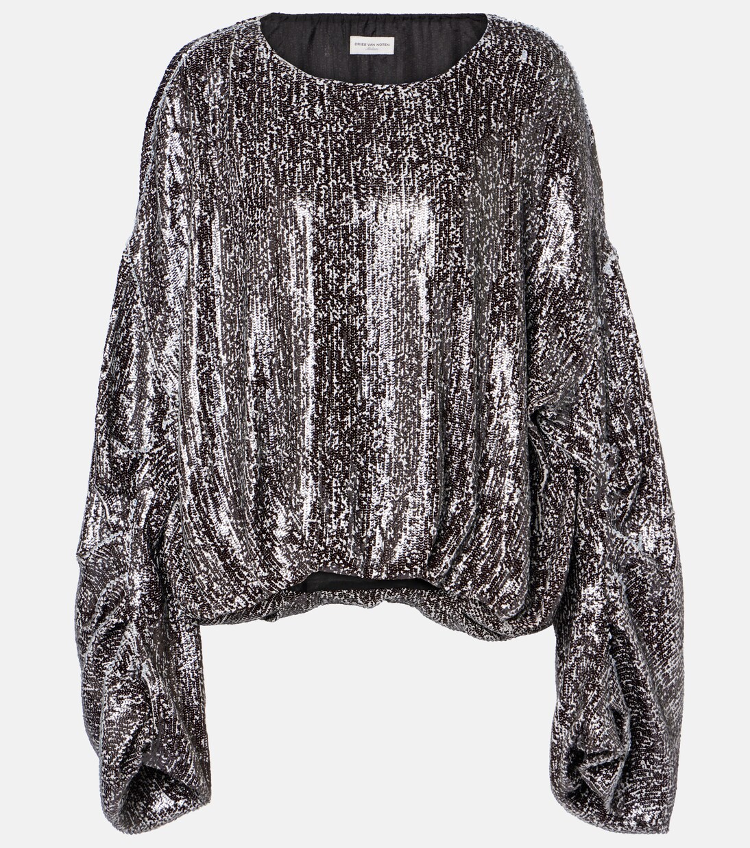 Sequined gathered blouse | Dries Van Noten
