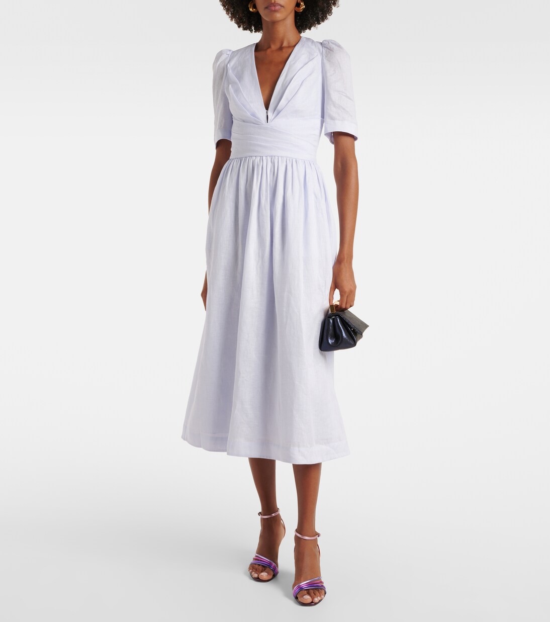 Linen midi dress | Zimmermann