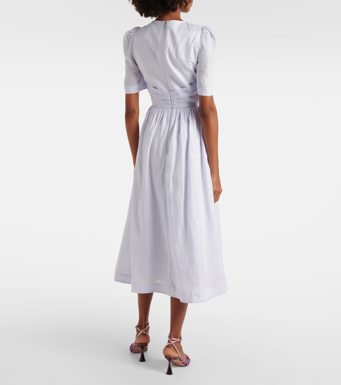 Linen midi dress | Zimmermann