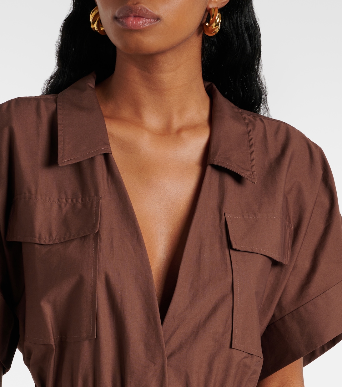 Robe chemise en coton | Adriana Degreas