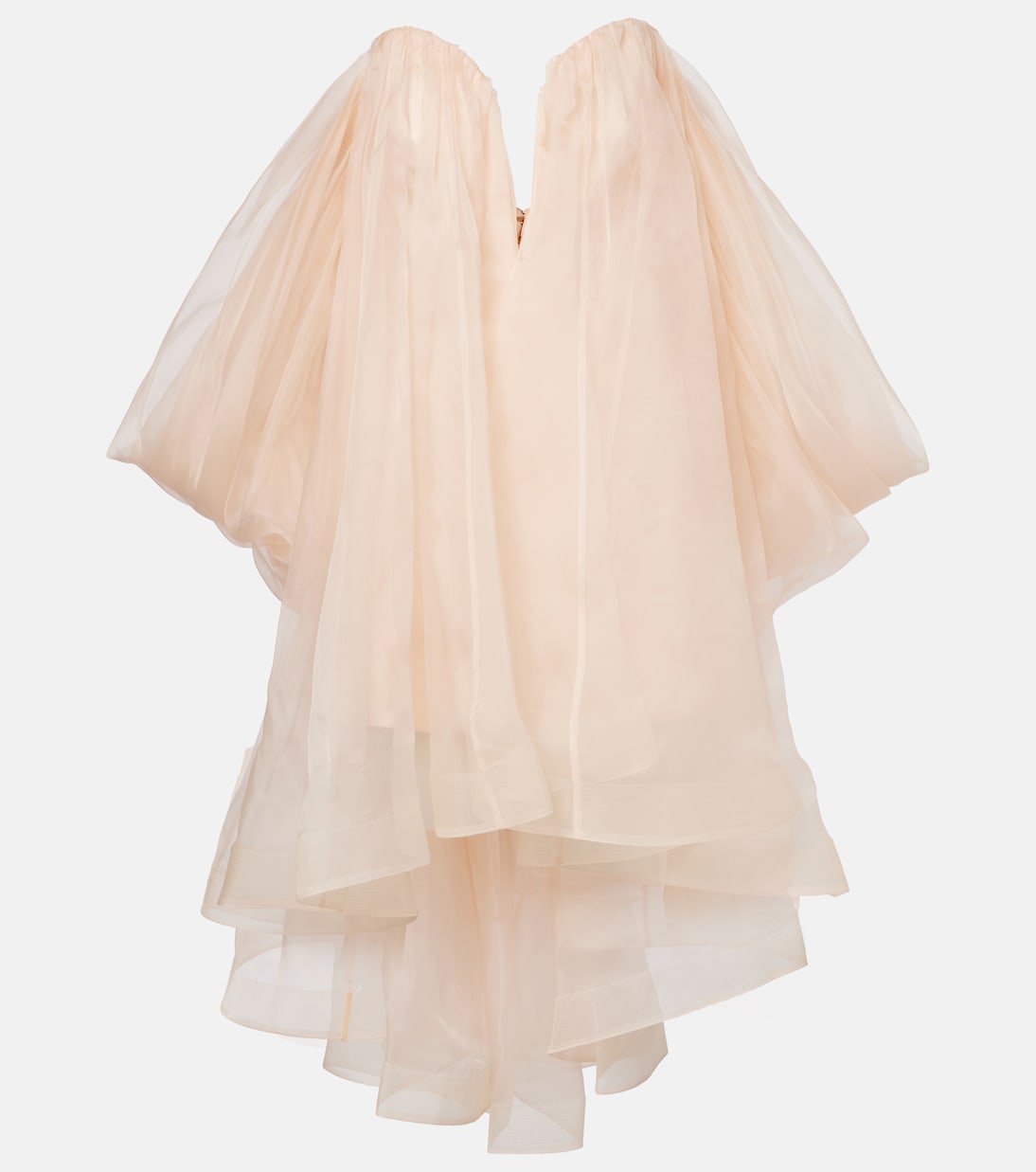 Crush silk organza bustier dress | Zimmermann