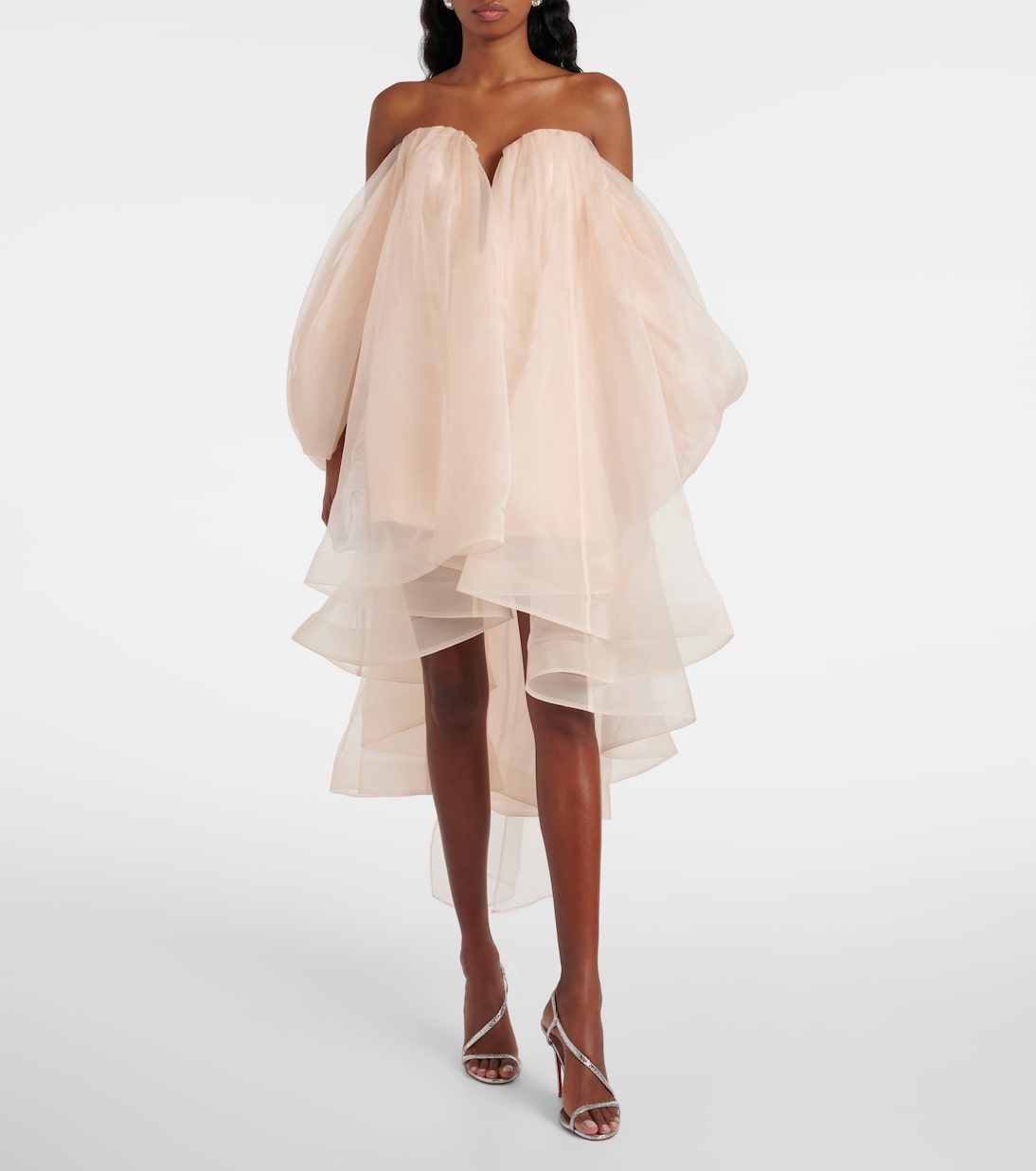 Crush silk organza bustier dress | Zimmermann