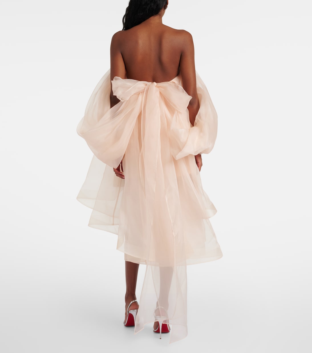 Crush silk organza bustier dress | Zimmermann