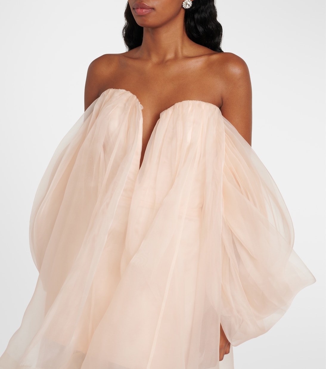 Crush silk organza bustier dress | Zimmermann