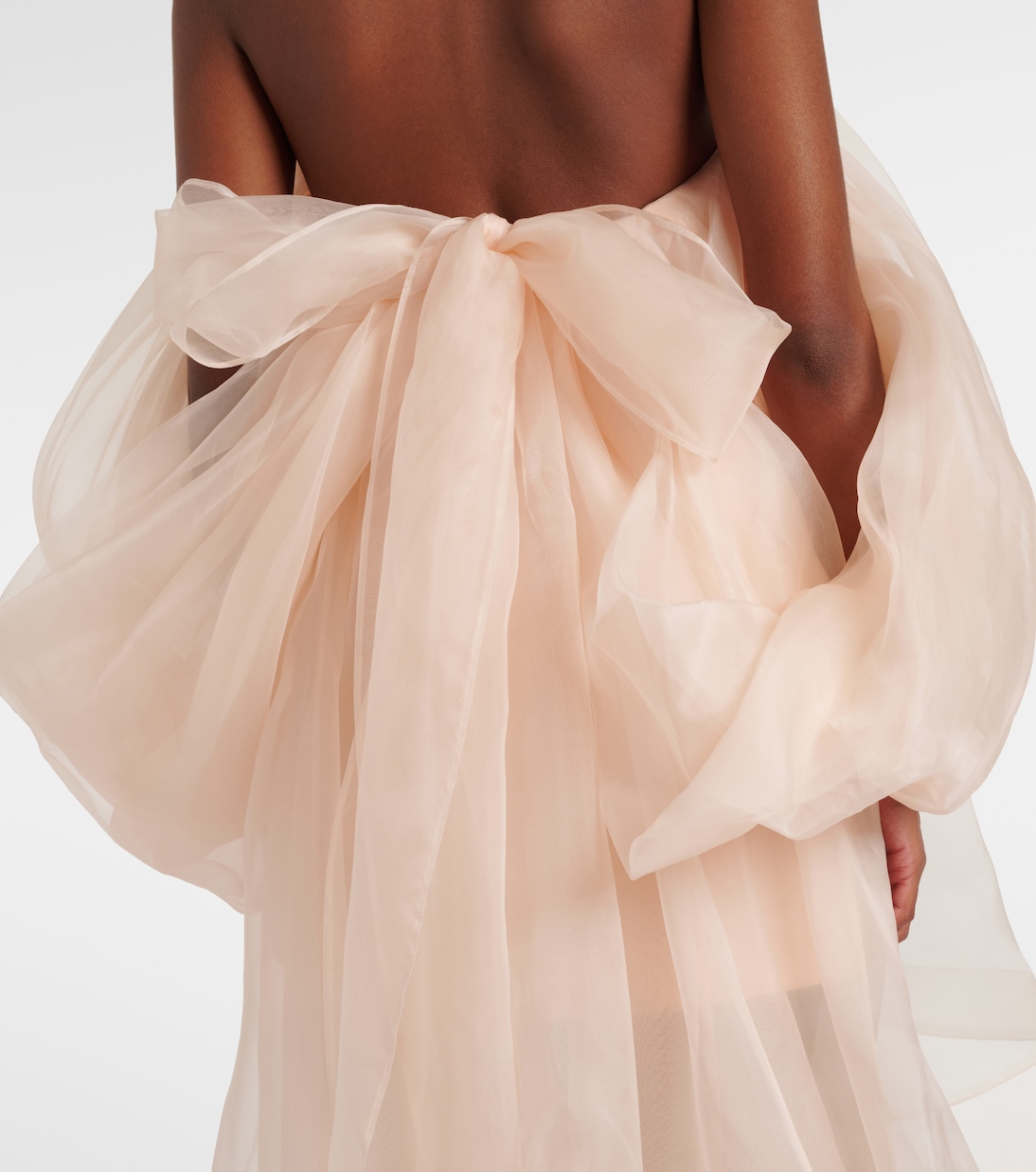 Crush silk organza bustier dress | Zimmermann