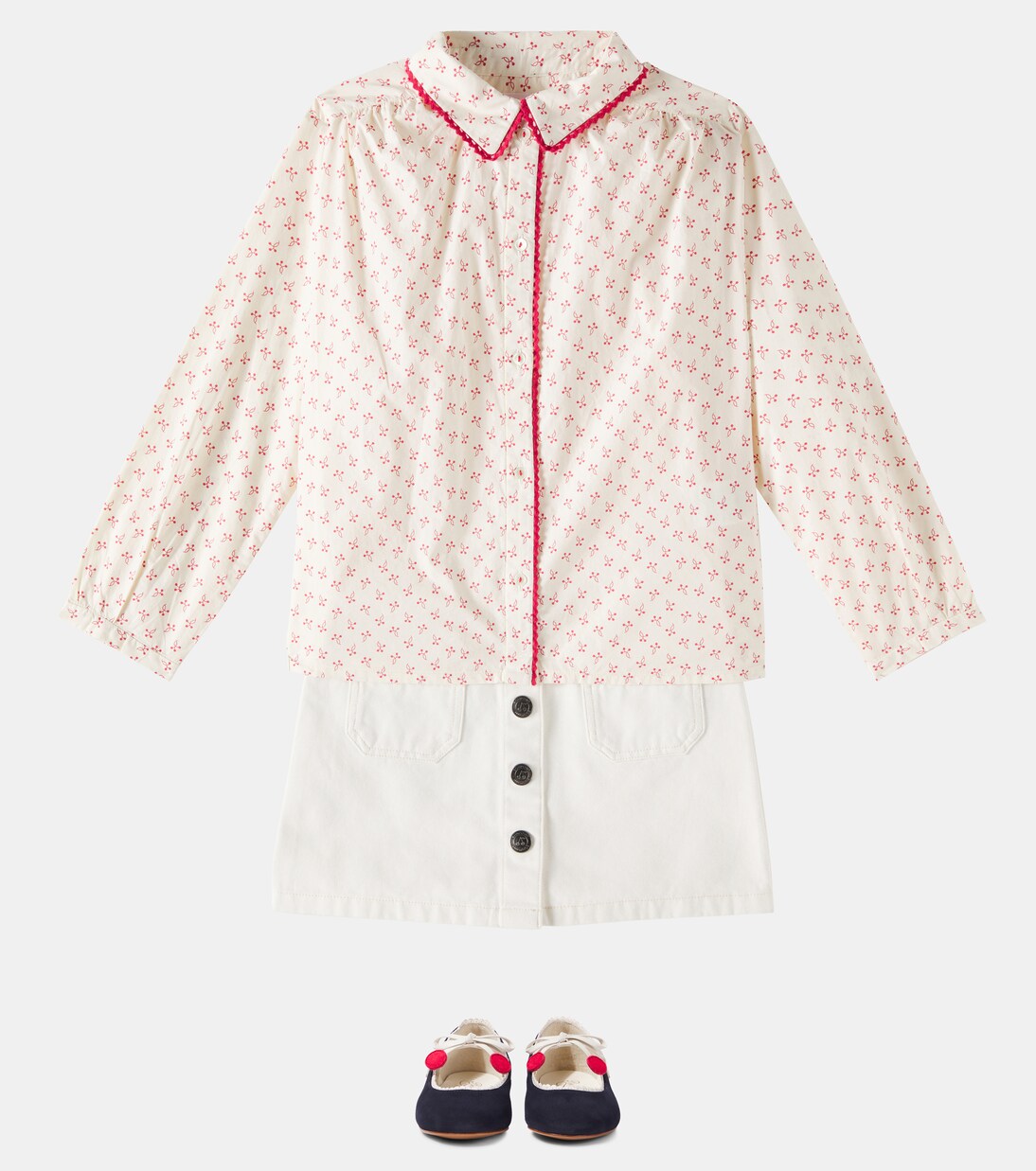 Basiline floral cotton blouse | Bonpoint