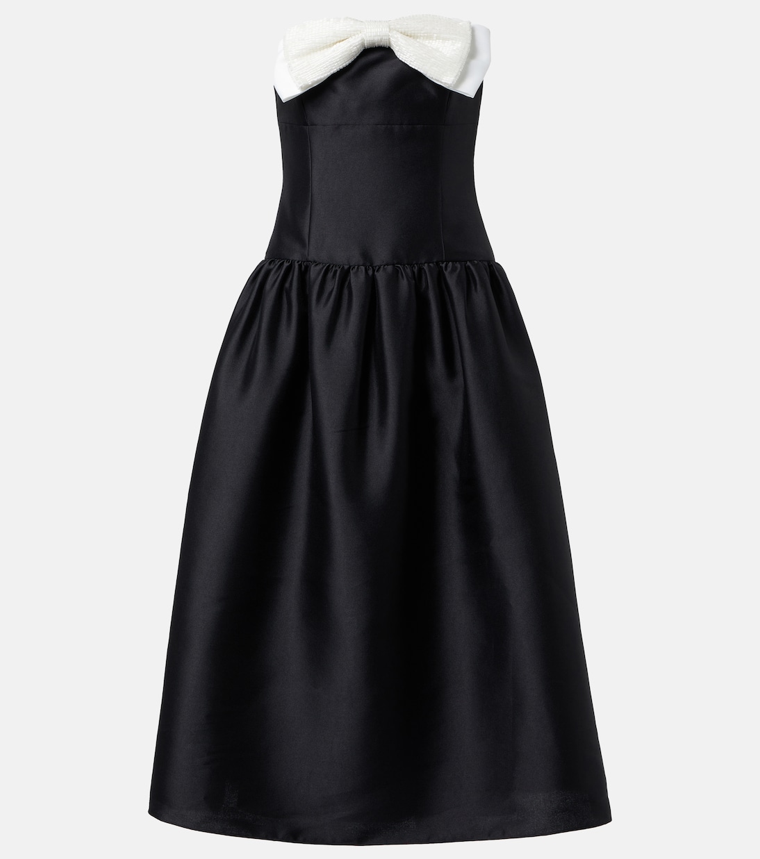 Midikleid aus Taft | Self-Portrait
