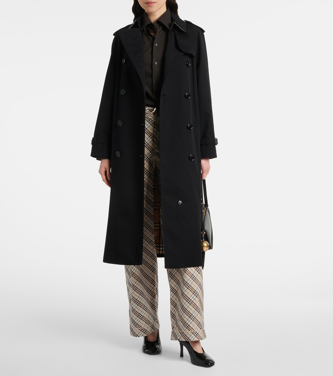 Weite Hose Burberry Check aus Baumwolle | Burberry