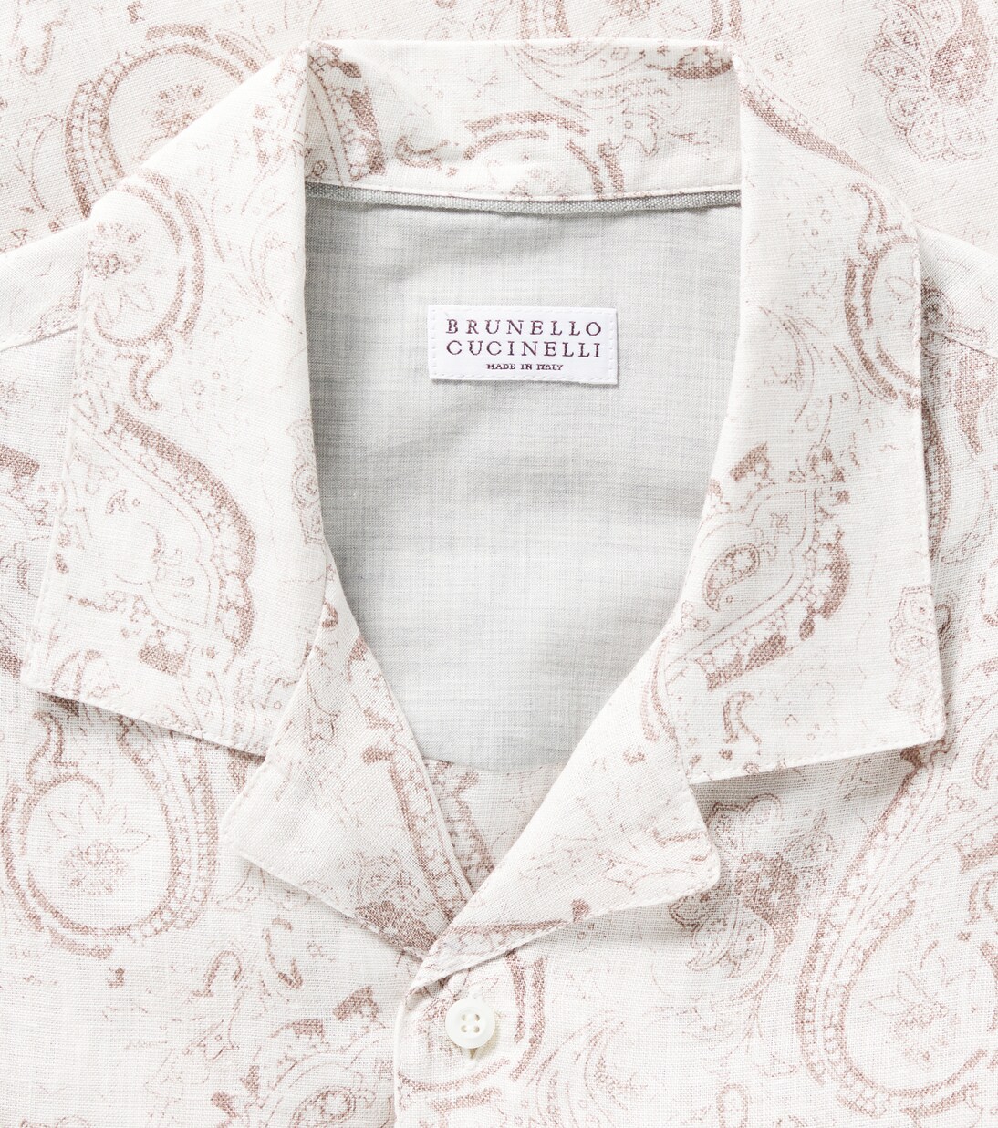 Paisley linen shirt | Brunello Cucinelli Kids