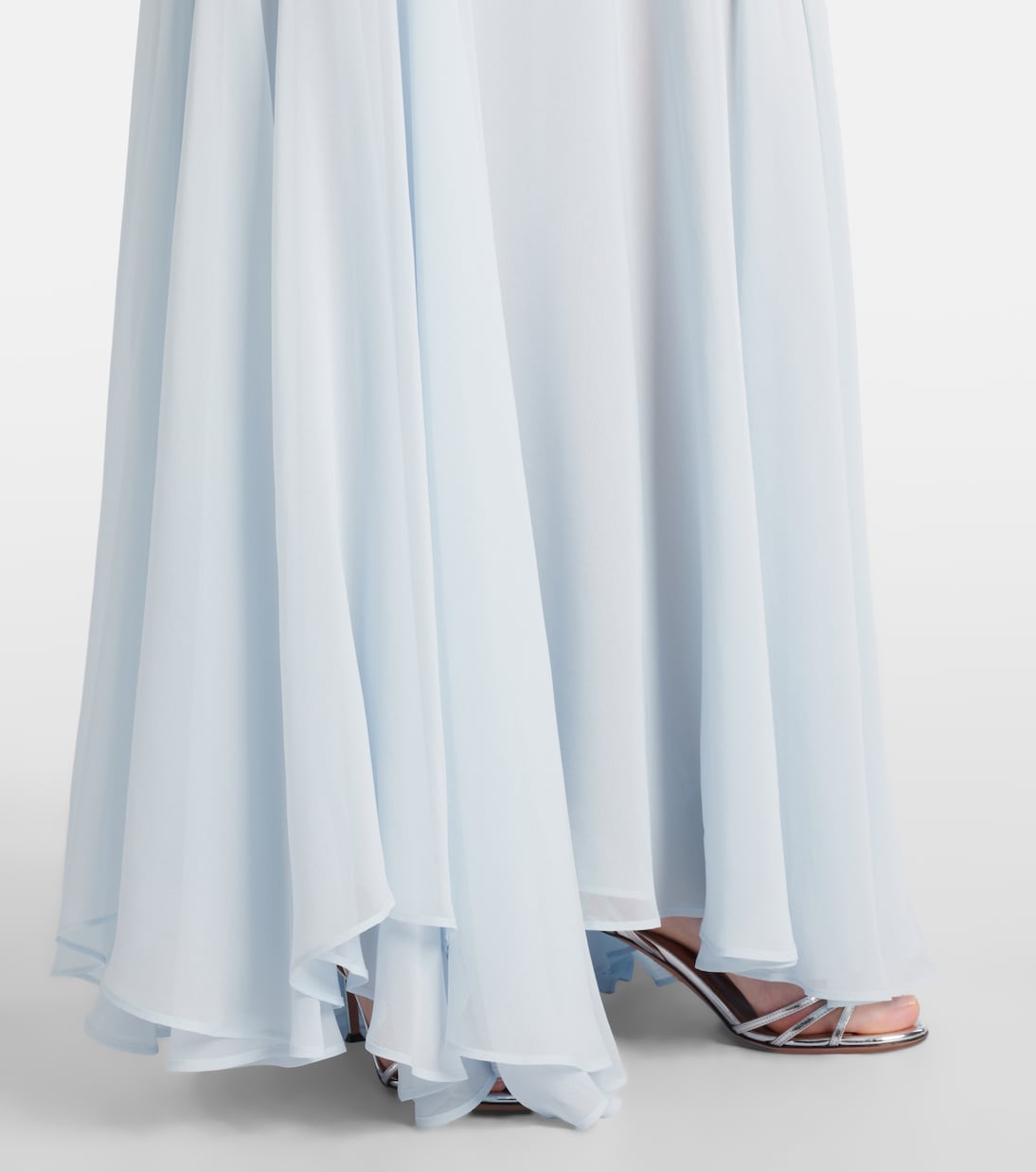 Cordelia silk satin and chiffon gown | Tove