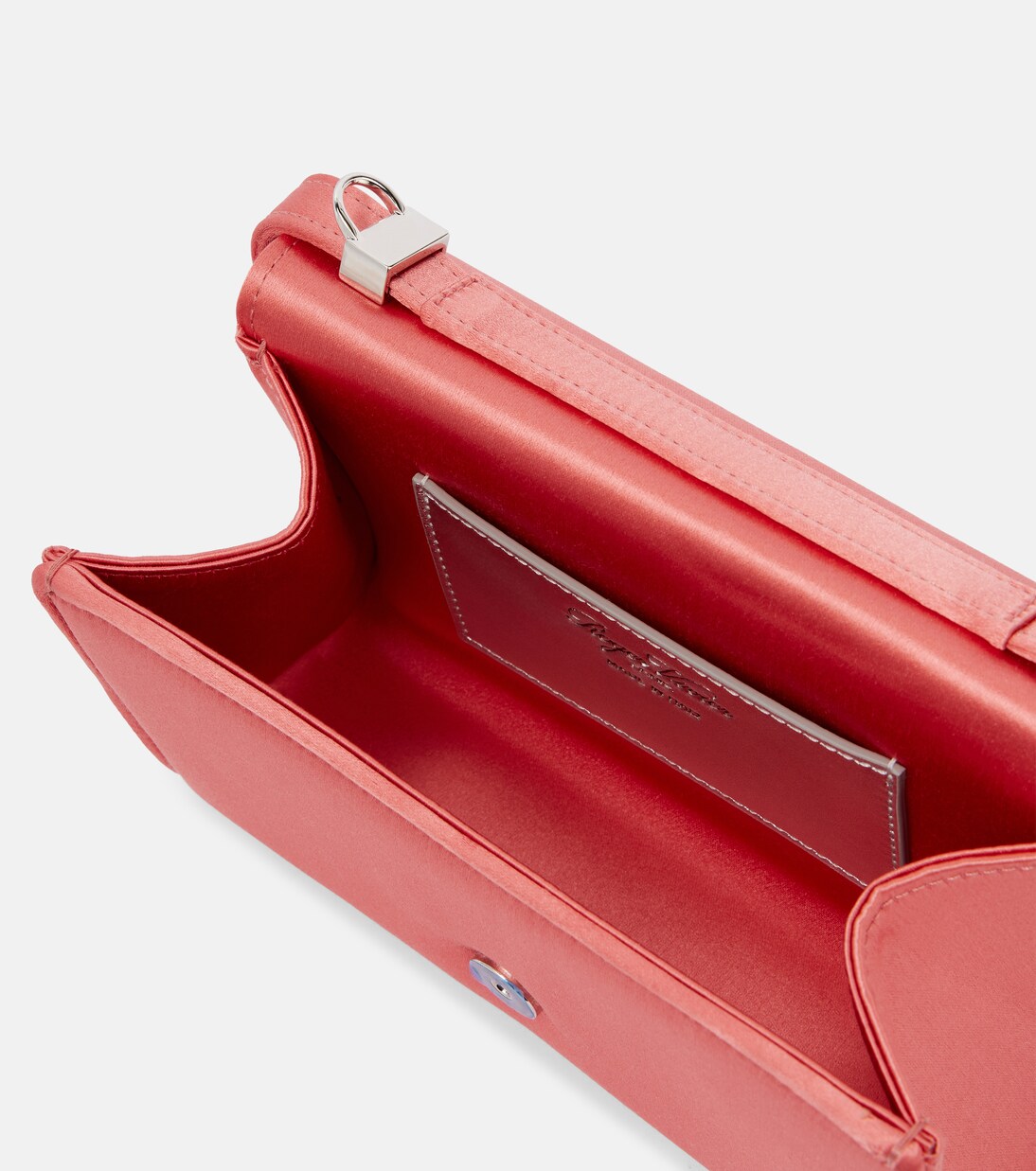 Pilgrim Micro satin clutch | Roger Vivier