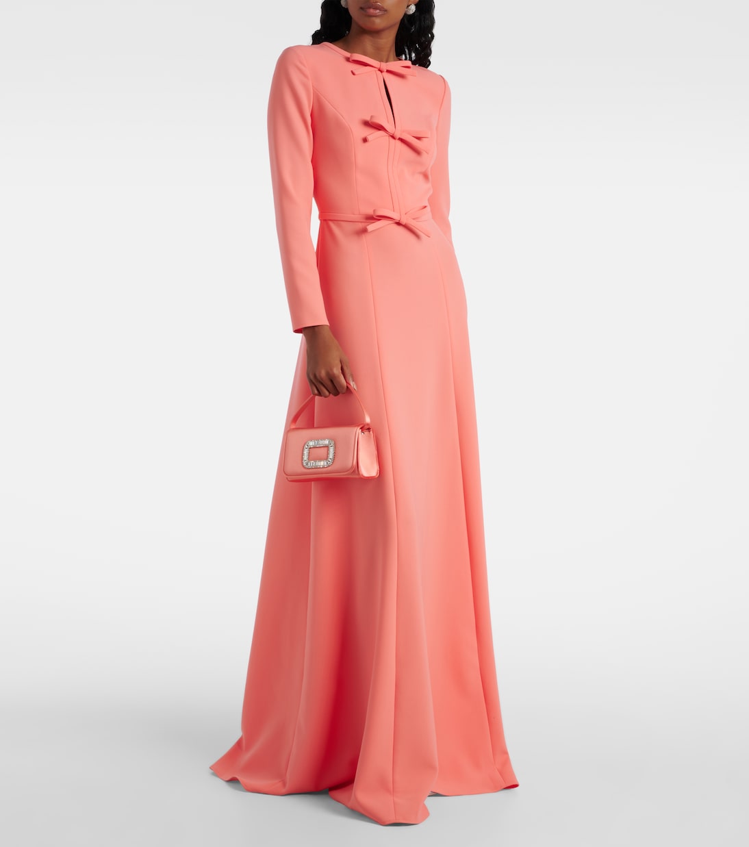 Pilgrim Micro satin clutch | Roger Vivier