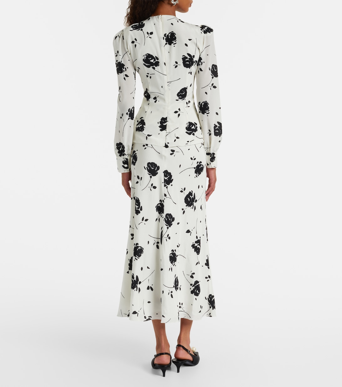 Midikleid aus Seide | Alessandra Rich