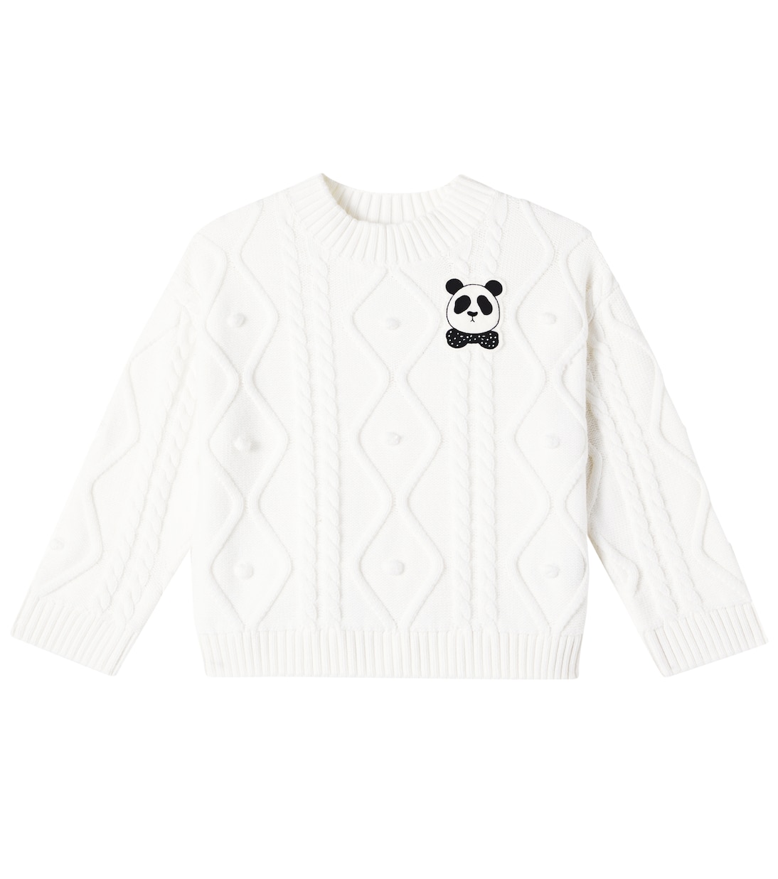 Cable-knit cotton sweater | Mini Rodini