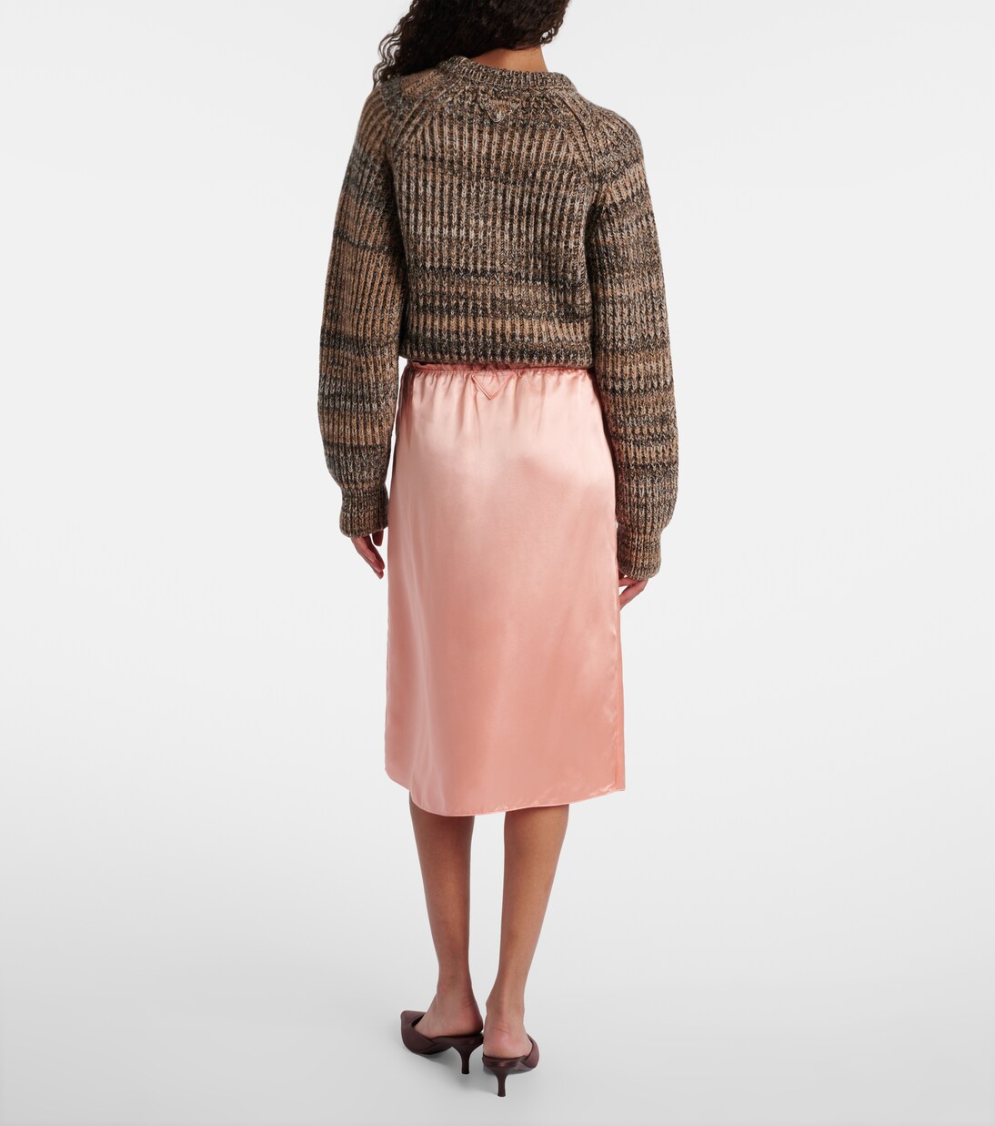 Midirock aus Seide | Prada