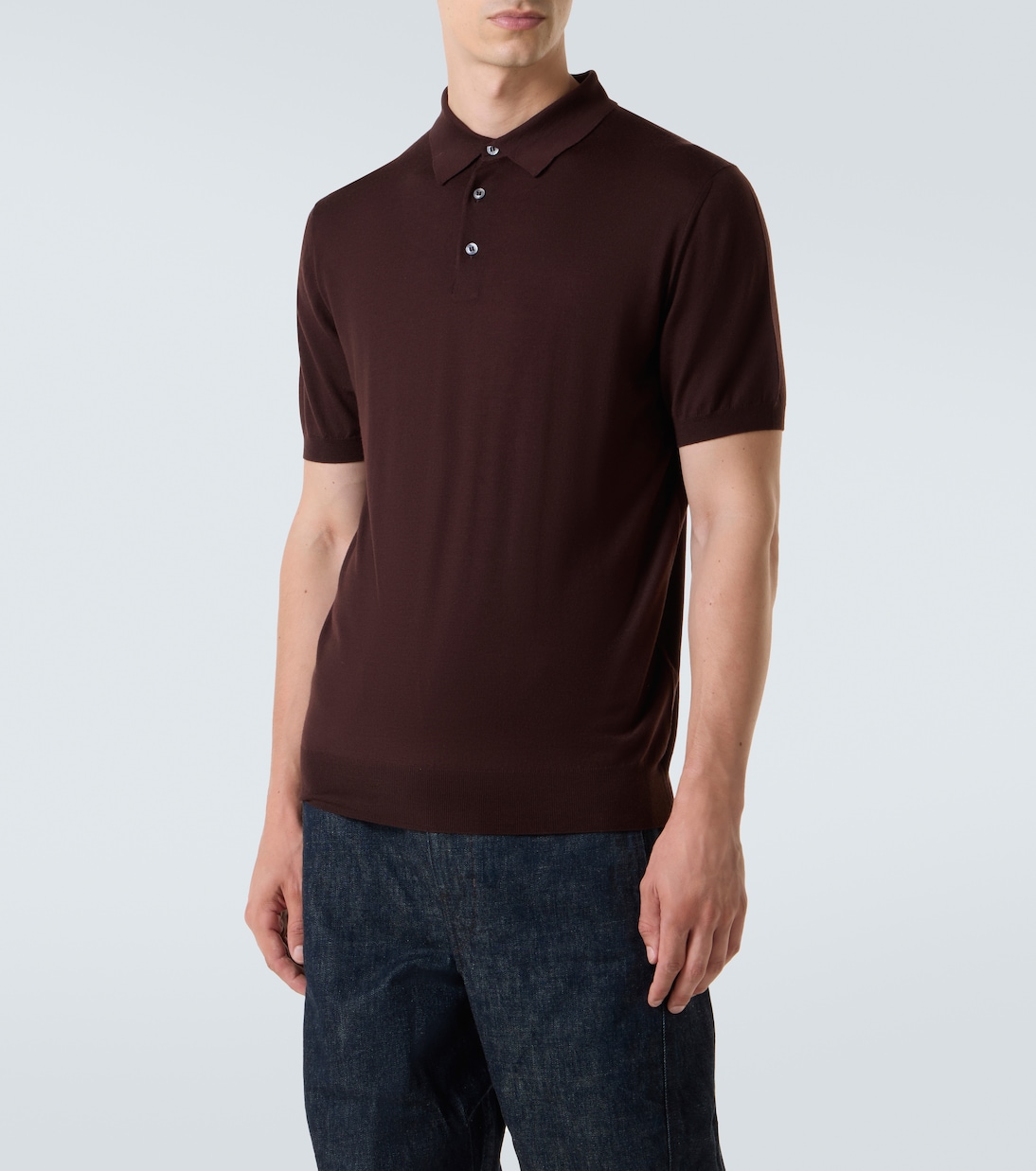 Virgin wool polo shirt | Lardini