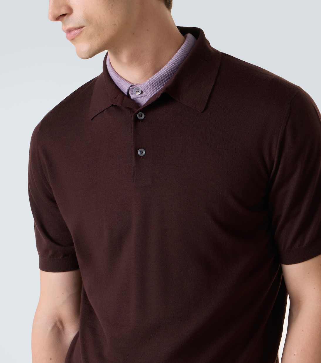 Virgin wool polo shirt | Lardini