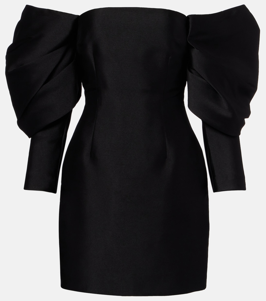 Vestido corto Freja de satén | Solace London