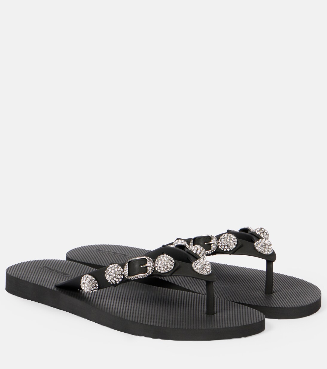 Cagole crystal-embellished thong sandals | Balenciaga