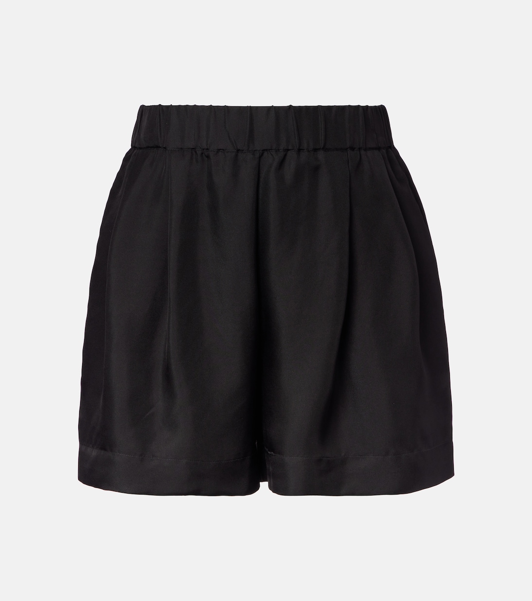 Zurich silk twill shorts | Asceno