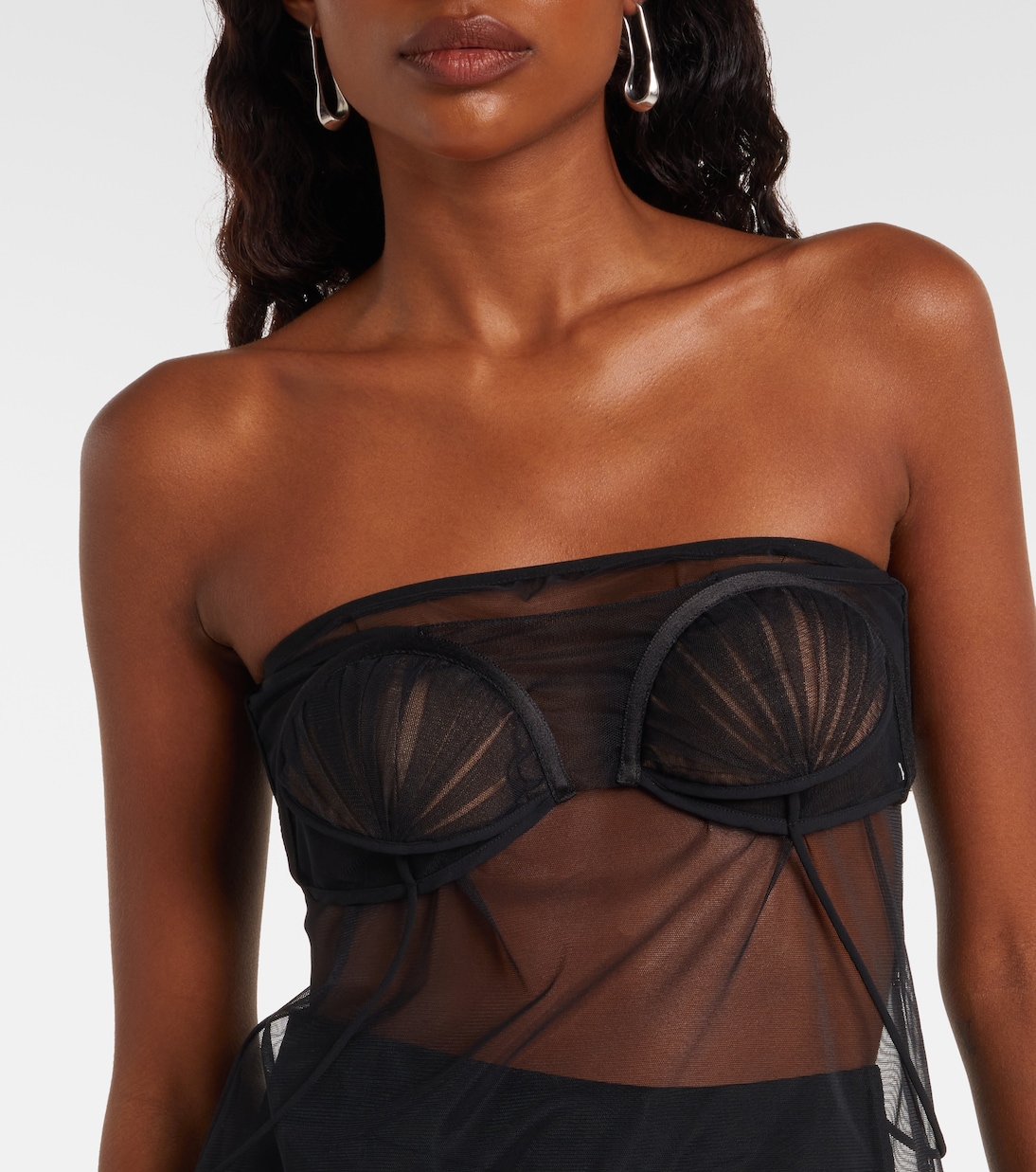 Sheer top  | Nensi Dojaka