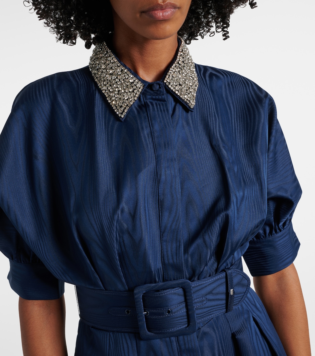 Robe chemise Cielo en soie à perles | Rebecca Vallance