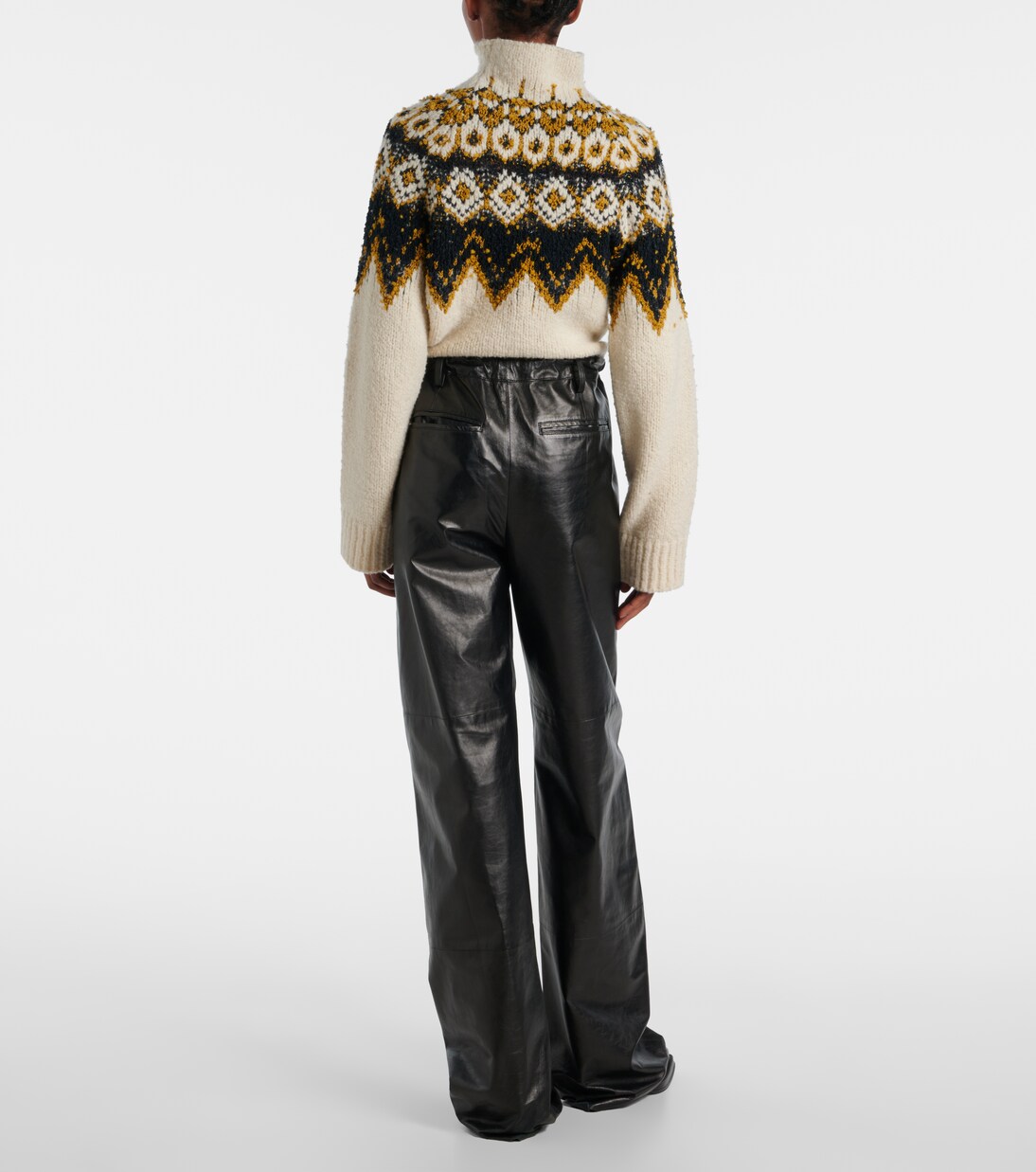 White Label Magnus leather wide-leg pants | Proenza Schouler