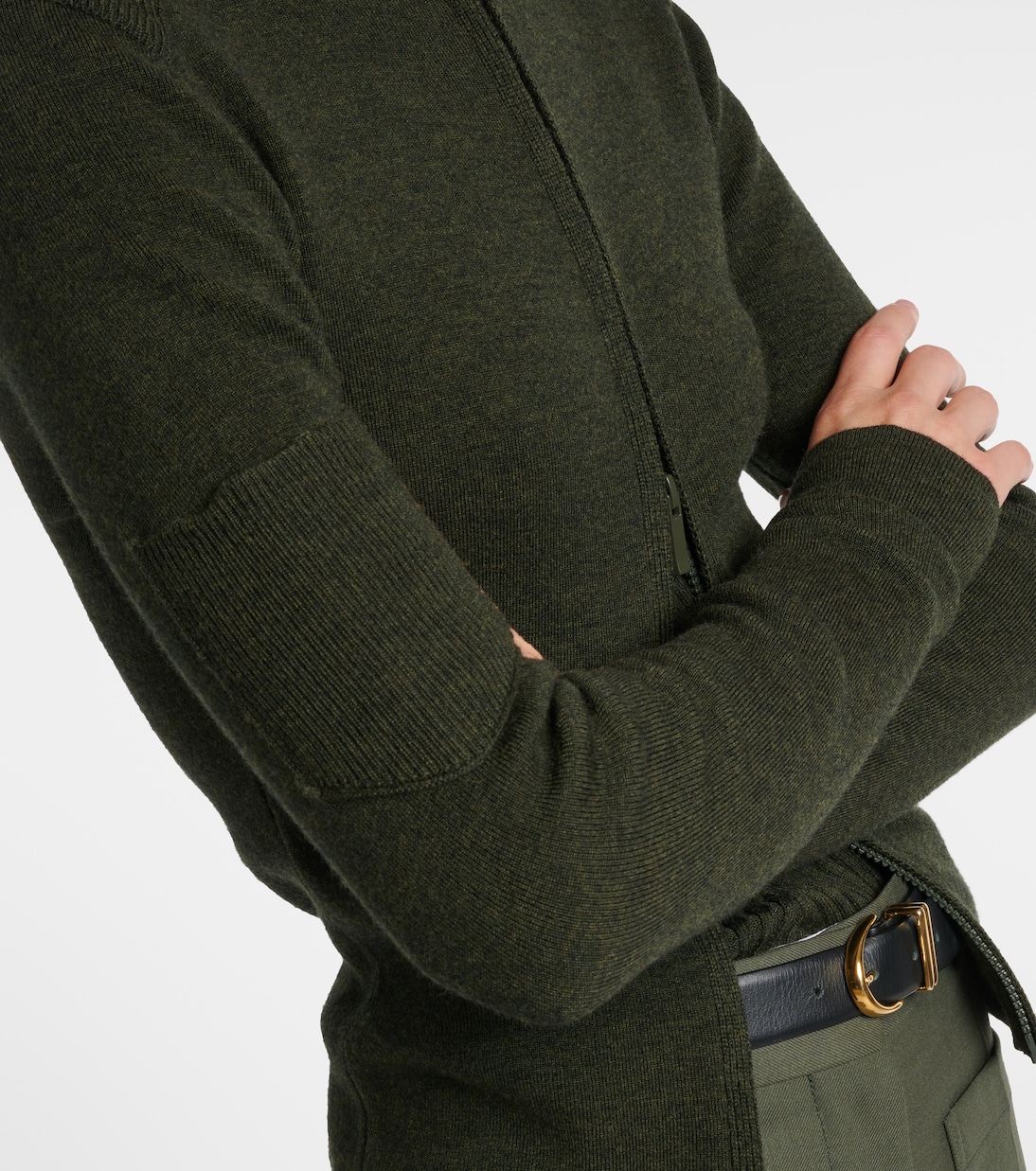 Wool-blend zip-up sweater | Victoria Beckham