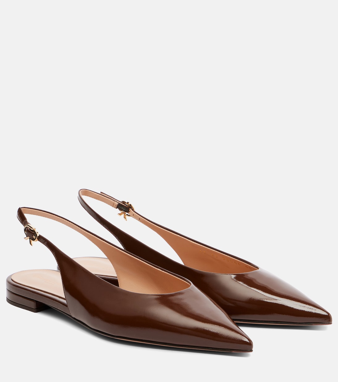 Patent leather slingback flats | Gianvito Rossi