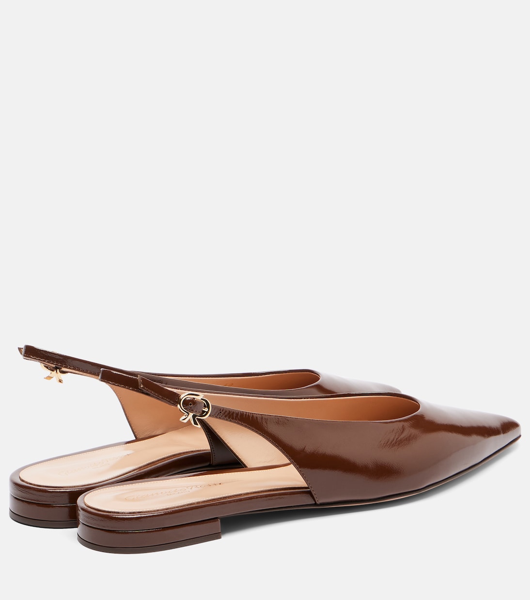 Patent leather slingback flats | Gianvito Rossi