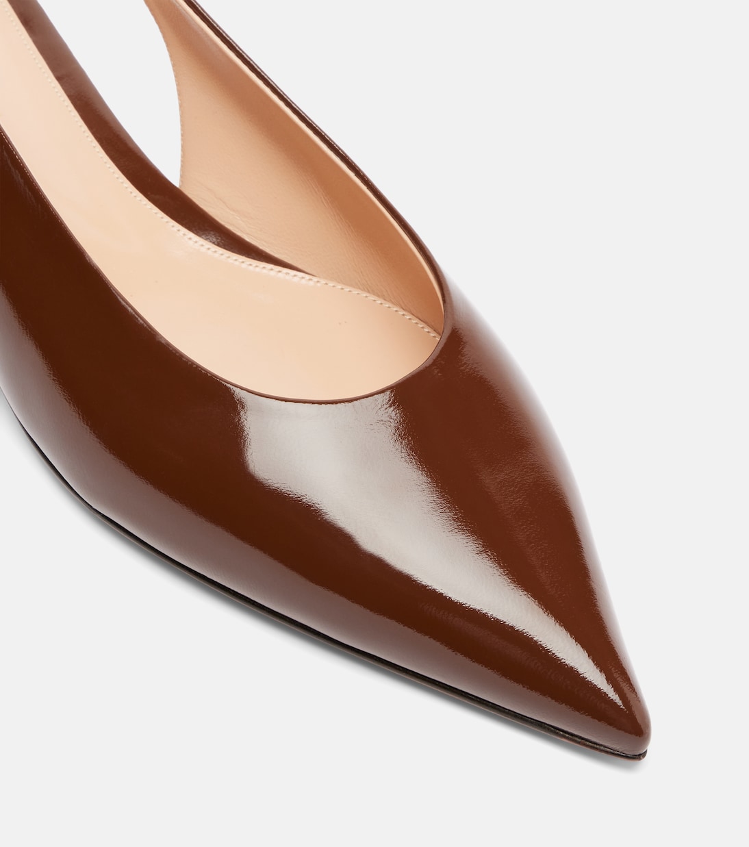 Patent leather slingback flats | Gianvito Rossi