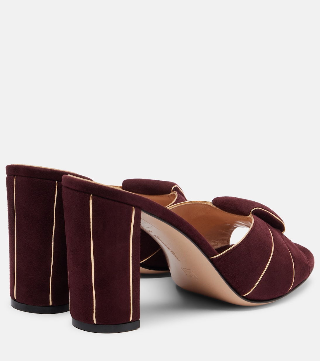 Pantoletten aus Veloursleder  | Gianvito Rossi