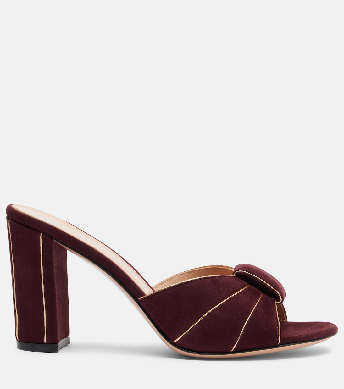 Pantoletten aus Veloursleder  | Gianvito Rossi